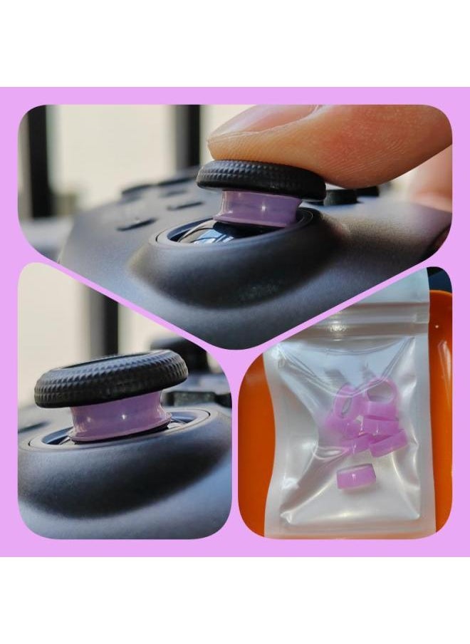 Applicable To PS5/switch/xbox Game Handle Rocker Anti-wear Groove Anti-wear Powder Rocker Protection Ring-Product Color:Purple 8