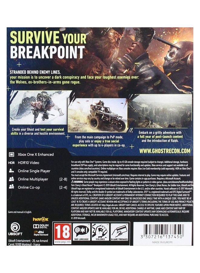 Tom Clancy's Ghost Recon: Breakpoint (Multilanguage In Game) - xbox_one
