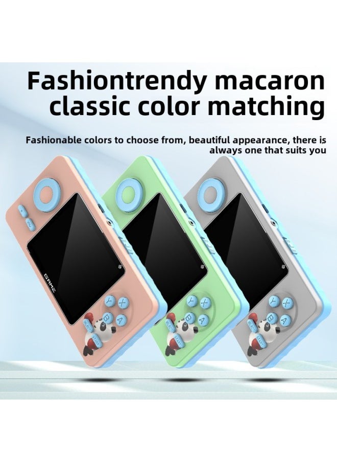 Handheld Game Machine Portable Mini Children's Sup Double Play Nostalgic Retro Classic Fc Built-in 520-in-one-Model:Quality-Singles/Green (520 In One)