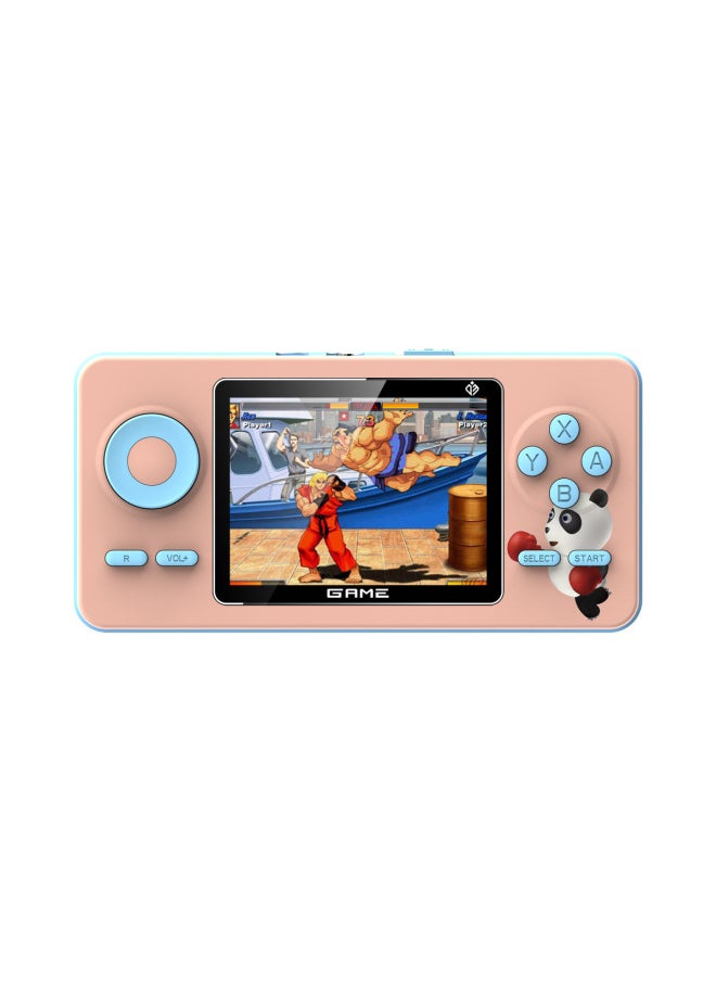 Handheld Game Machine Portable Mini Children's Sup Double Play Nostalgic Retro Classic Fc Built-in 520-in-one-Model:Quality-Singles/Pink (520 In One)
