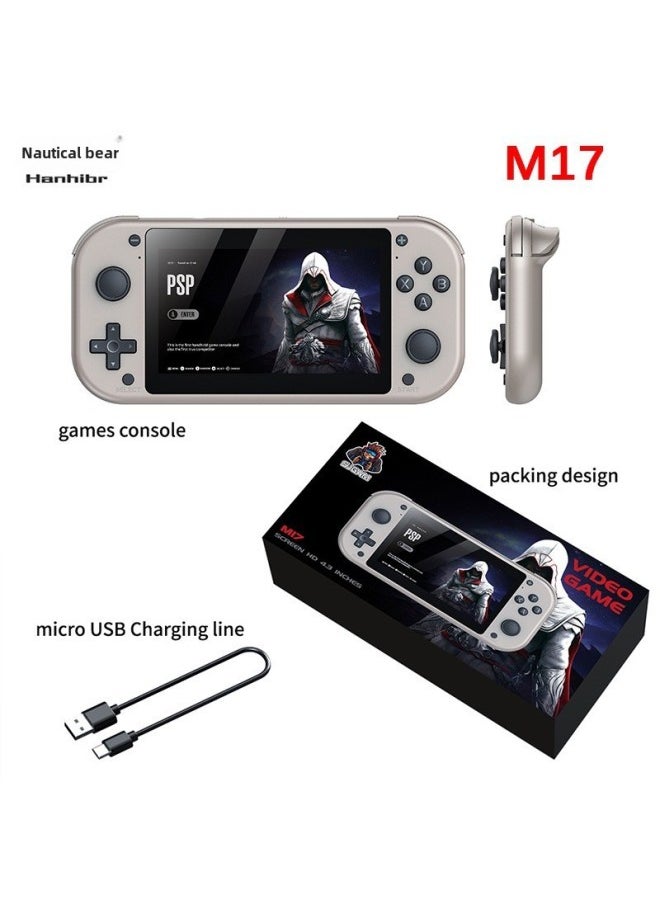 AMPOWN M17 Open Source Handheld Game Machine Pandora Game Box HD Arcade Psp Game Machine Handheld-Model:M17