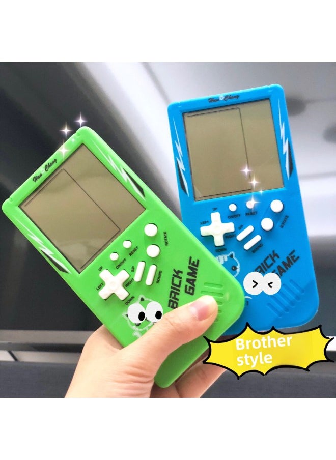 Mini Handheld Game Machine Nostalgic Small Vintage Vintage Keychain Russian Square Machine Toy-Model:4.1 Inch Screen Horizontal Orange F