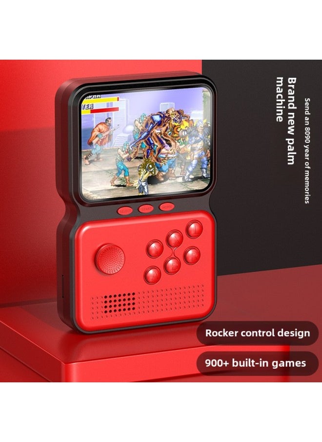 Direct Supply Sup Arcade Rocker Children's Retro Handheld Game Machine Gamebox Single Singles Arcade Private Model-Product Color:N3 Double Version Red [no LOGO]]