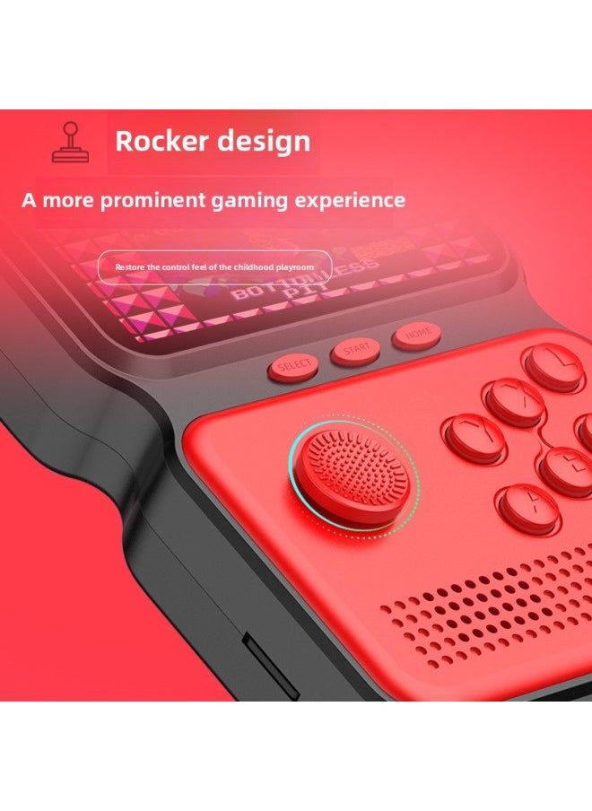 Direct Supply Sup Arcade Rocker Children's Retro Handheld Game Machine Gamebox Single Singles Arcade Private Model-Product Color:N3 Double Version Red [no LOGO]]