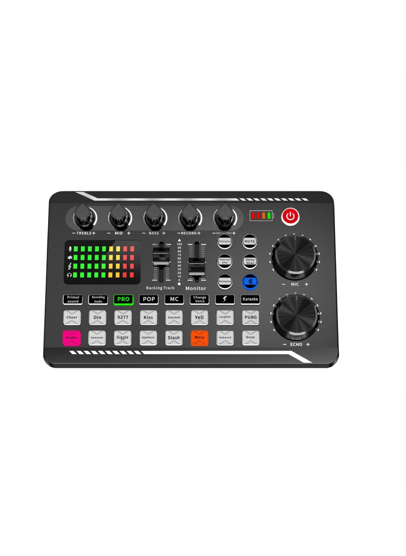 Bm800 Universal Microphone F998 Suit For Cross-border English Version Compatible Mobile Phones Computers F998 single sound card