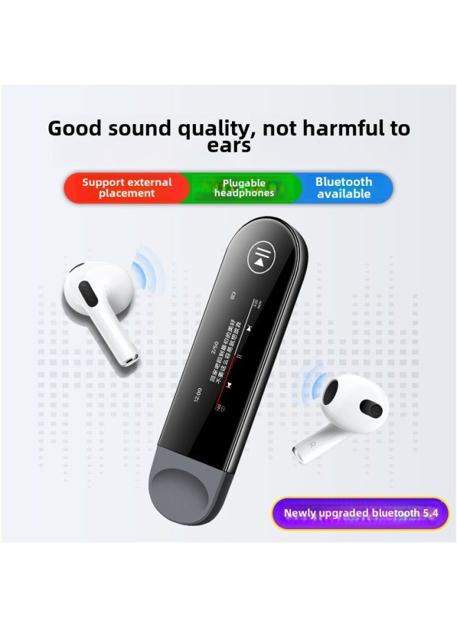 Mp3 Walkman Student Edition Mp4 Senior High School For Students Listening Artifact Bluetooth Music Player English Listening-Body Color:Dual Interface Version [direct Plug-in Download, Can Be Used As A Usb Flash Drive, With Bluetooth]-Memory Capacity:32gb [comes With Memory] - Package 1: Host + Music Headphones + Data Cable + 3 Years Of Quality