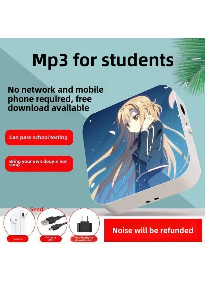 Direct Students Listen To Songs Outside The Mini Portable Player High School Students English Popular Songs Walkman-Body Color:[genshin Impact Walnut]-Memory Capacity:External + Full Set Of Accessories + 32g Memory Card