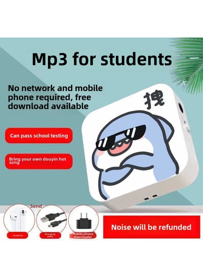 Direct Students Listen To Songs Outside The Mini Portable Player High School Students English Popular Songs Walkman-Body Color:[genshin Impact Walnut]-Memory Capacity:External + Full Set Of Accessories + 32g Memory Card