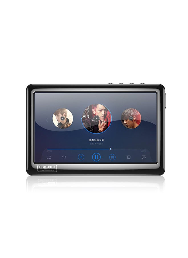 5-inch MP5 Player Can Be Connected To U Disk Mp4 Full Screen Bluetooth MP3 Walkman Students MP6 Card Reading Novels-Body Color:Black-Memory Capacity:8gb (bluetooth Version)