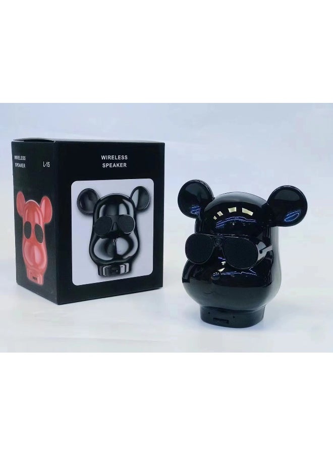 Bear L15 Bluetooth Stereo Tide Play Creative Usb Bear Head Mini Super Power