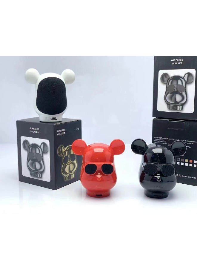Bear L15 Bluetooth Stereo Tide Play Creative Usb Bear Head Mini Super Power
