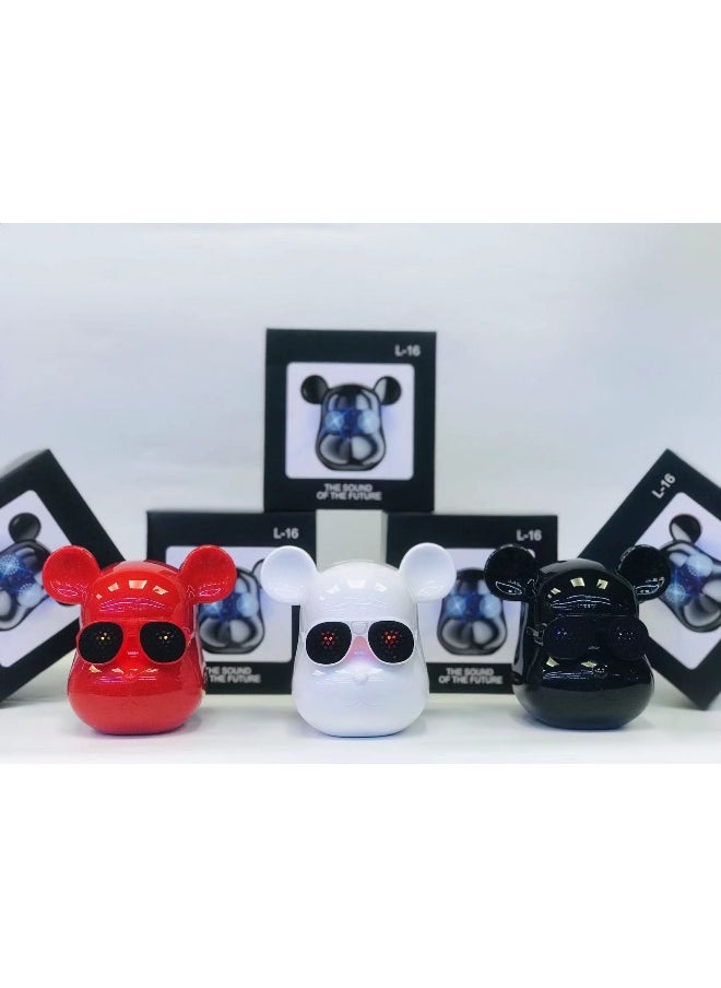 Bear L15 Bluetooth Stereo Tide Play Creative Usb Bear Head Mini Super Power