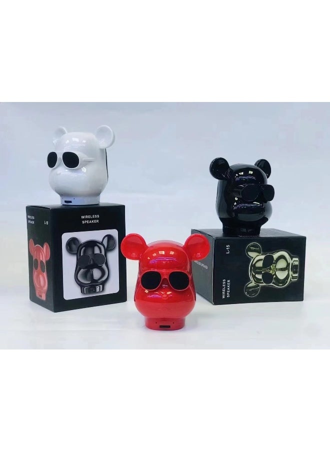 Bear L15 Bluetooth Stereo Tide Play Creative Usb Bear Head Mini Super Power