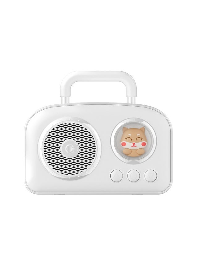 Bluetooth Speaker Space Capsule Retro Small Speaker Portable Outdoor Lawn Small Steel Heavy Bass Speaker