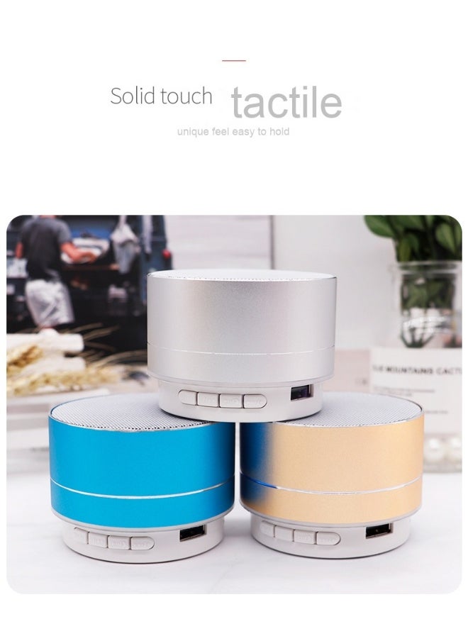 Bluetooth Small Speaker Desktop Portable String Speaker Heavy Bass Small Steel Noise Reduction Bluetooth Speaker
