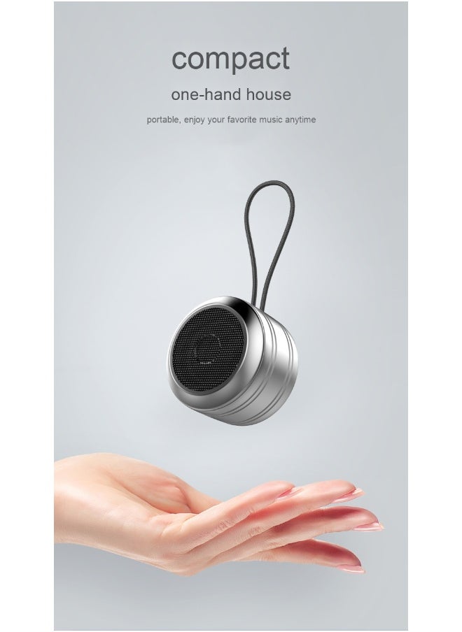 Bluetooth Small Speaker Desktop Portable String Speaker Heavy Bass Small Steel Noise Reduction Bluetooth Speaker