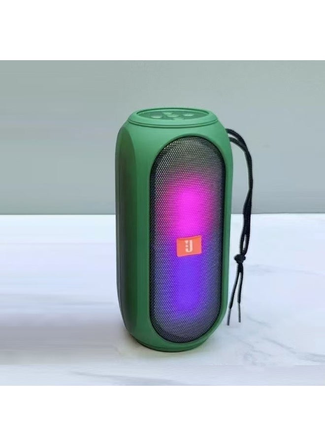 Bluetooth Speaker With Ambient Light Outdoor Portable Car Home Desktop Subwoofer Small Steel Mini Speaker