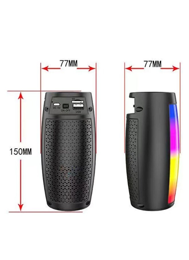 Bluetooth Audio Subwoofer Outdoor Portable Mini Steel Home Atmosphere Sense Desktop Wireless Speaker