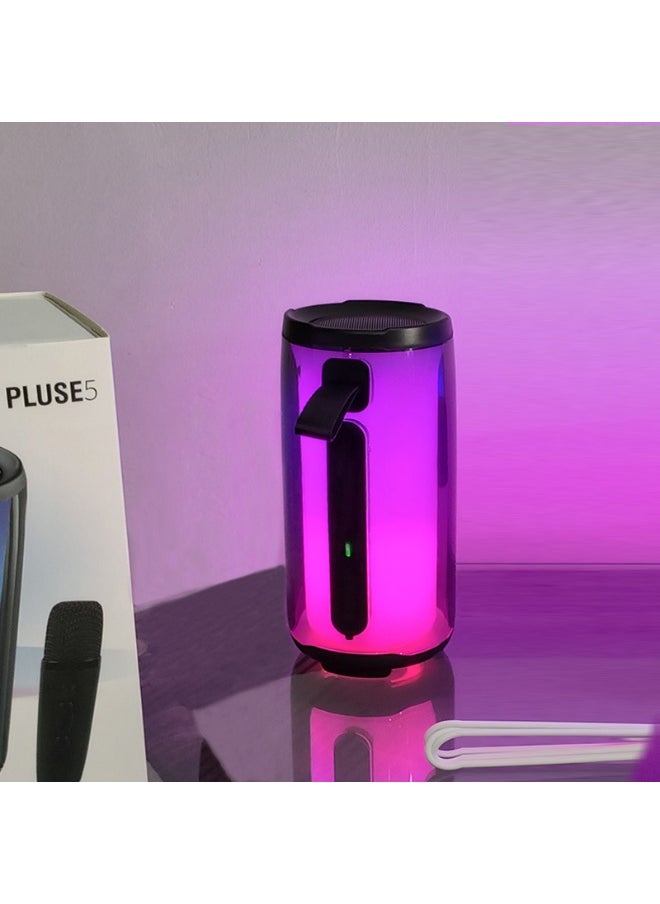 Pulse 5 Bluetooth Speaker Microphone Integrated Outdoor Portable Home Subwoofer Atmosphere Sense Desktop Wireless Karaoke Speaker