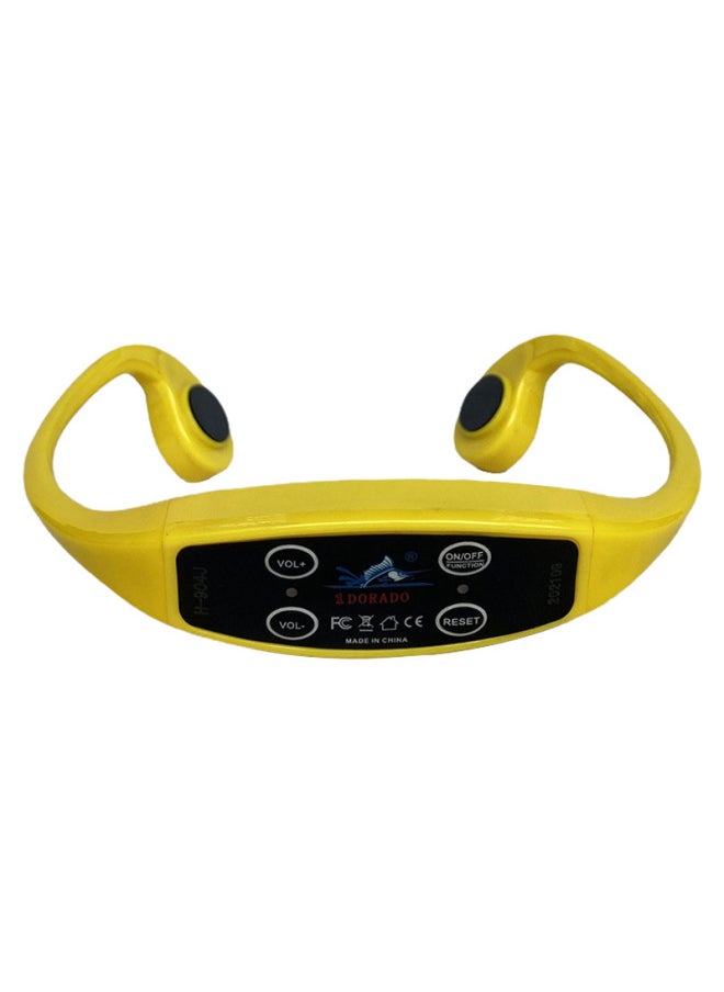 Swimming Sports Teaching Machine Bone Conduction Headphones IPX8 Waterproof Teaching And Training Special Direct Sales-Color:H904 Yellow