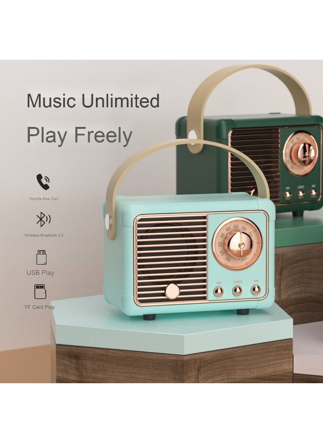 Creative Retro Bluetooth Speaker Wireless Mini Bass Portable Small Speaker Radio Bluetooth Speaker