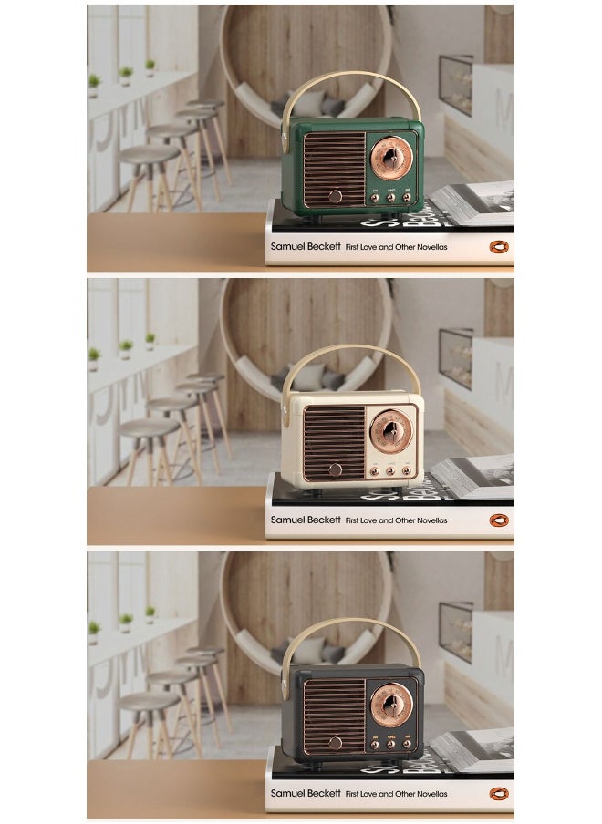 Creative Retro Bluetooth Speaker Wireless Mini Bass Portable Small Speaker Radio Bluetooth Speaker