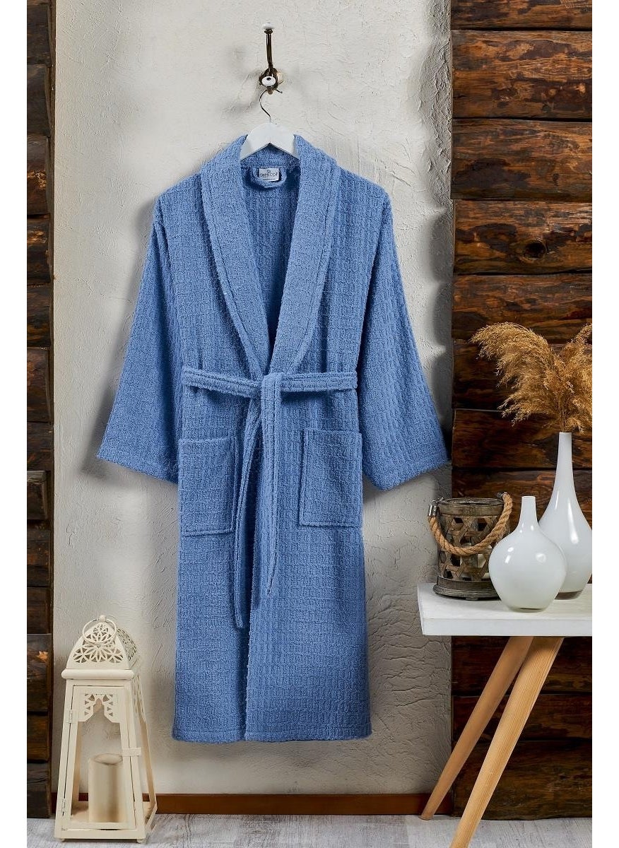Daily Patterned Shawl Collar Curl Bathrobe