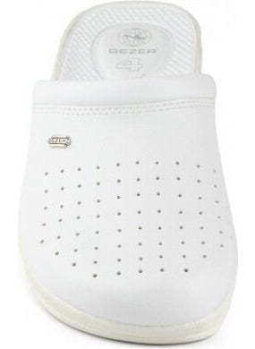 4768 White 4 Point Hospital/Work Sabo Slippers