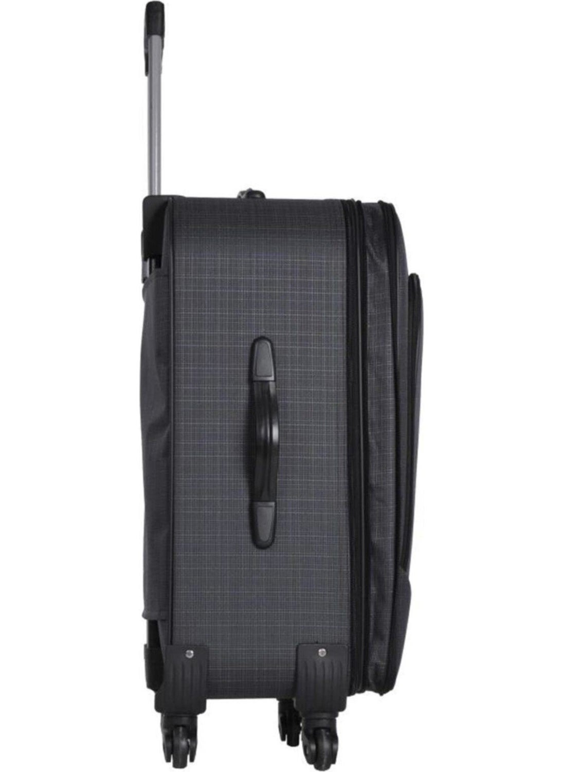 3-Piece Gusseted Fabric Suitcase Set (Cabin+Medium+Large Size)