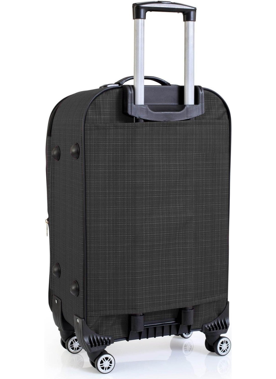 Unisex Bellows 3-Piece Fabric Suitcase & Suitcase Set Cabin+Medium+Large Size
