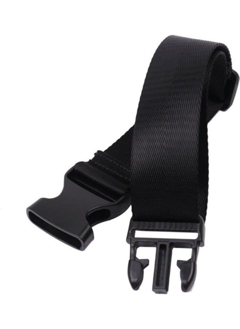 Başkent Bag Black 3 Pieces Luggage Suitcase Seat Belt