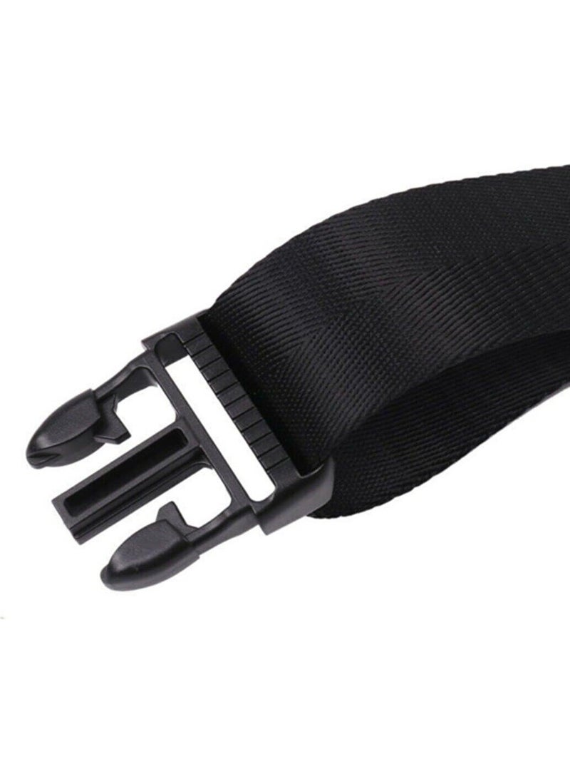 Başkent Bag Black 3 Pieces Luggage Suitcase Seat Belt