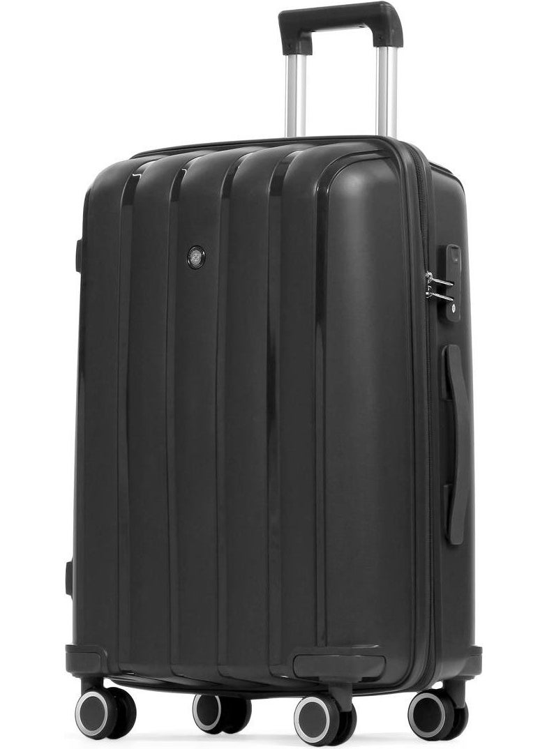 Policarbon 3-Piece Suitcase Set - Black - 241MC305S