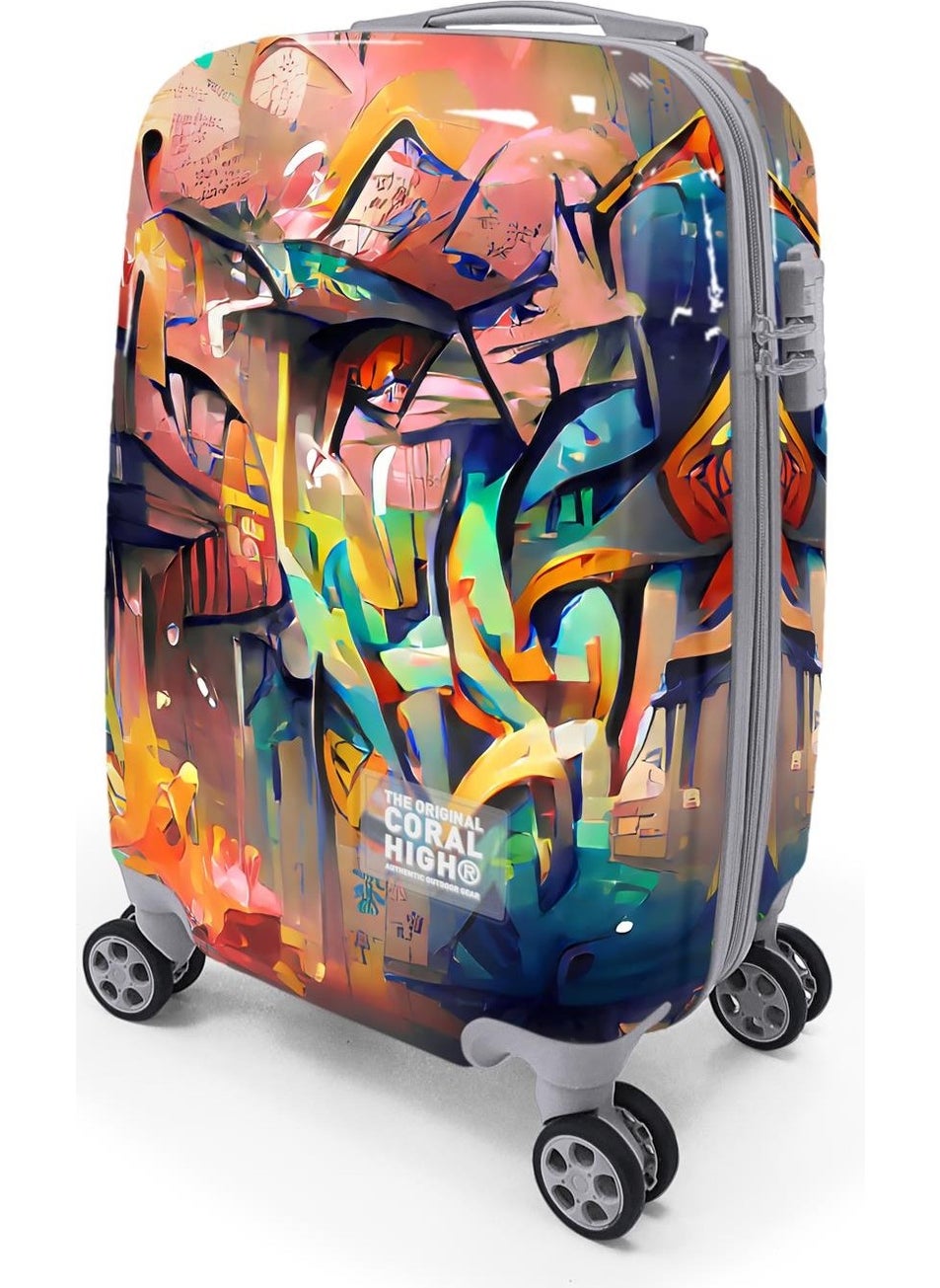 Colorful Patterned Cabin Size Suitcase (50CM) 16534