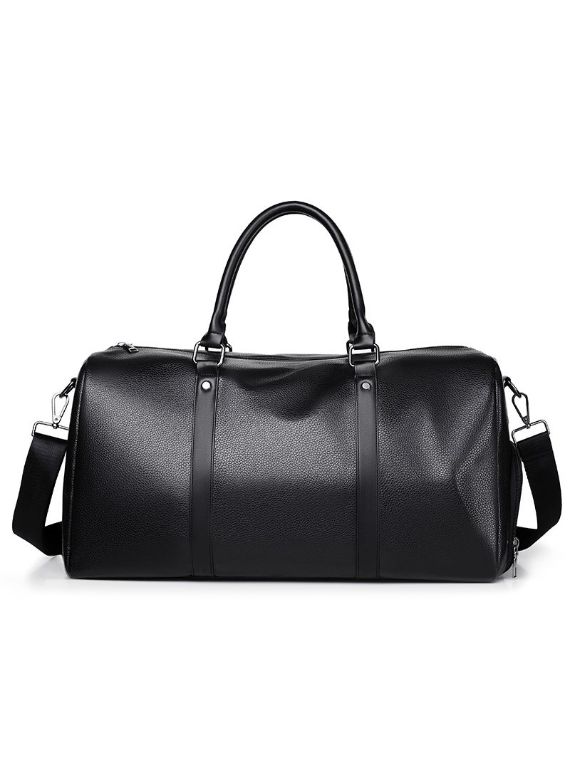 Mens Large Capacity Travel Bag with Wet-Dry Separation Black