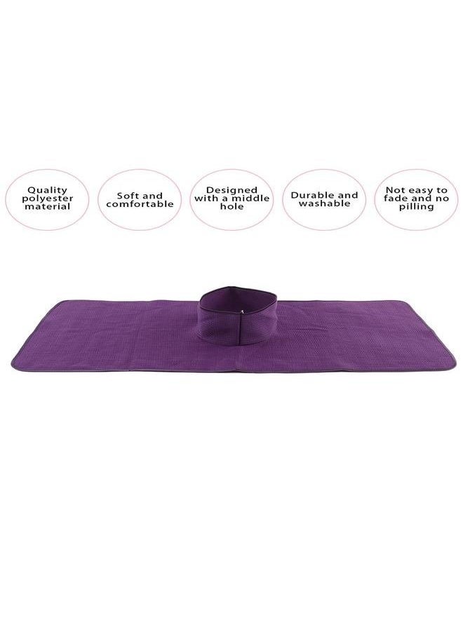Reusable Spa Steam Massage Towel Washable Beauty Salon Bed Sheet for Skin Care 35 x 90cmPurple