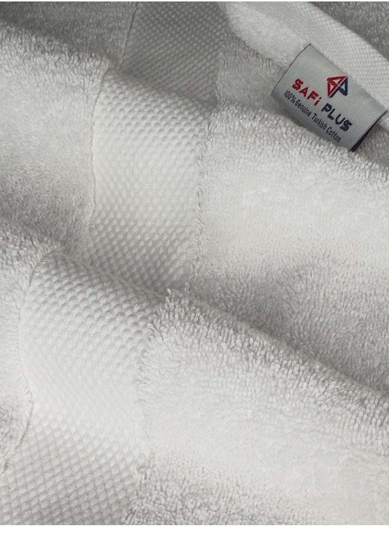 Bath Sheet Towels Premium Quality 100% Turkish Genuine Cotton Extra Large Highly Absorbent & Maximum Softness 600 GSM 90x180 cm Heavyweight Bathroom Bath Towel Bath Sheet- White