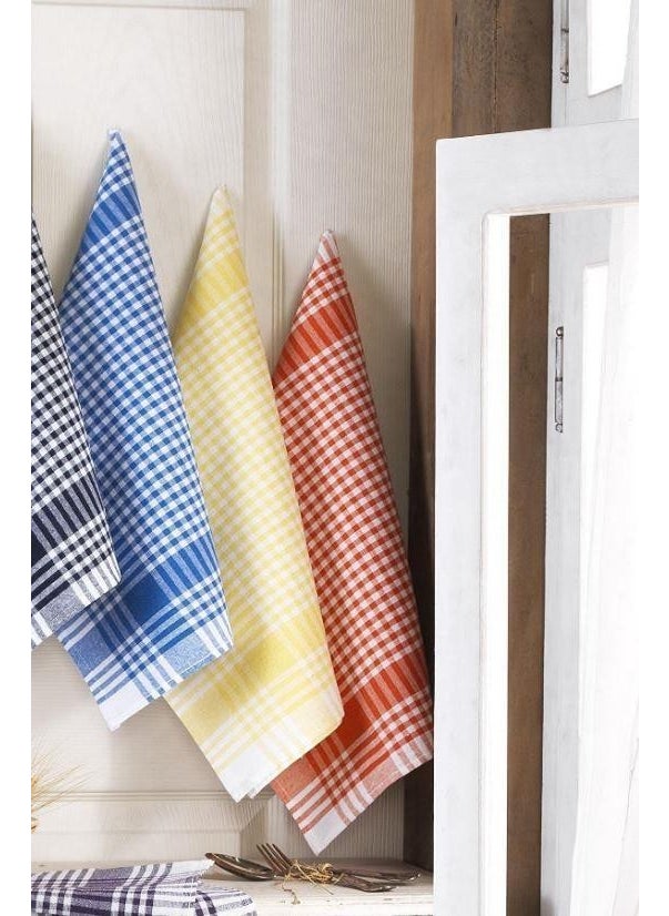 10 Pack 50 x 70 Gingham Cloth - Plaid Cloth - Washcloth - Tea Towel - Serving Napkin