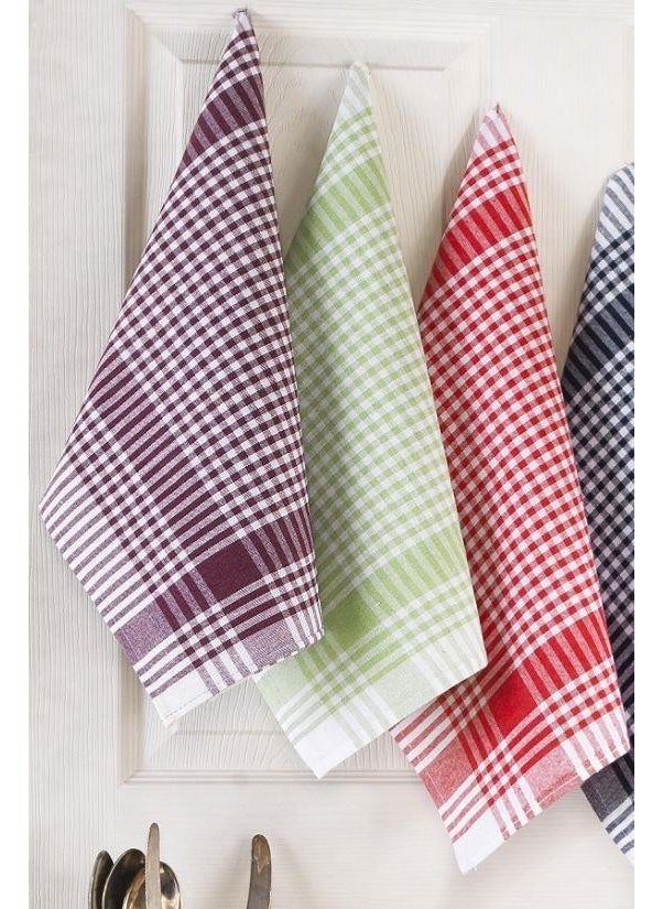 10 Pack 50 x 70 Gingham Cloth - Plaid Cloth - Washcloth - Tea Towel - Serving Napkin