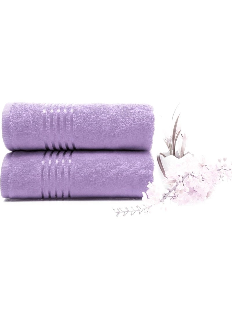 2 Pieces Belda Hand and Face Towel Lilac