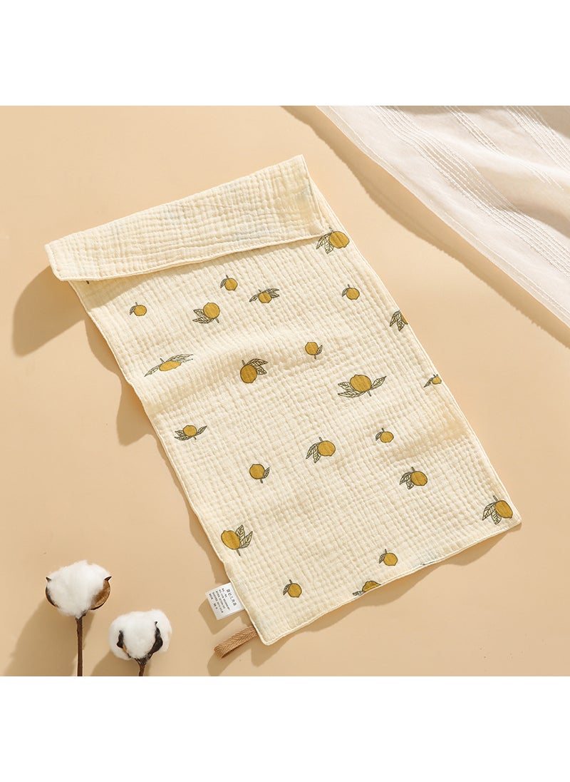 Kids Cotton Face Towels Nursery Hanging Baby Bath Bibs Grapefruit Long Towel
