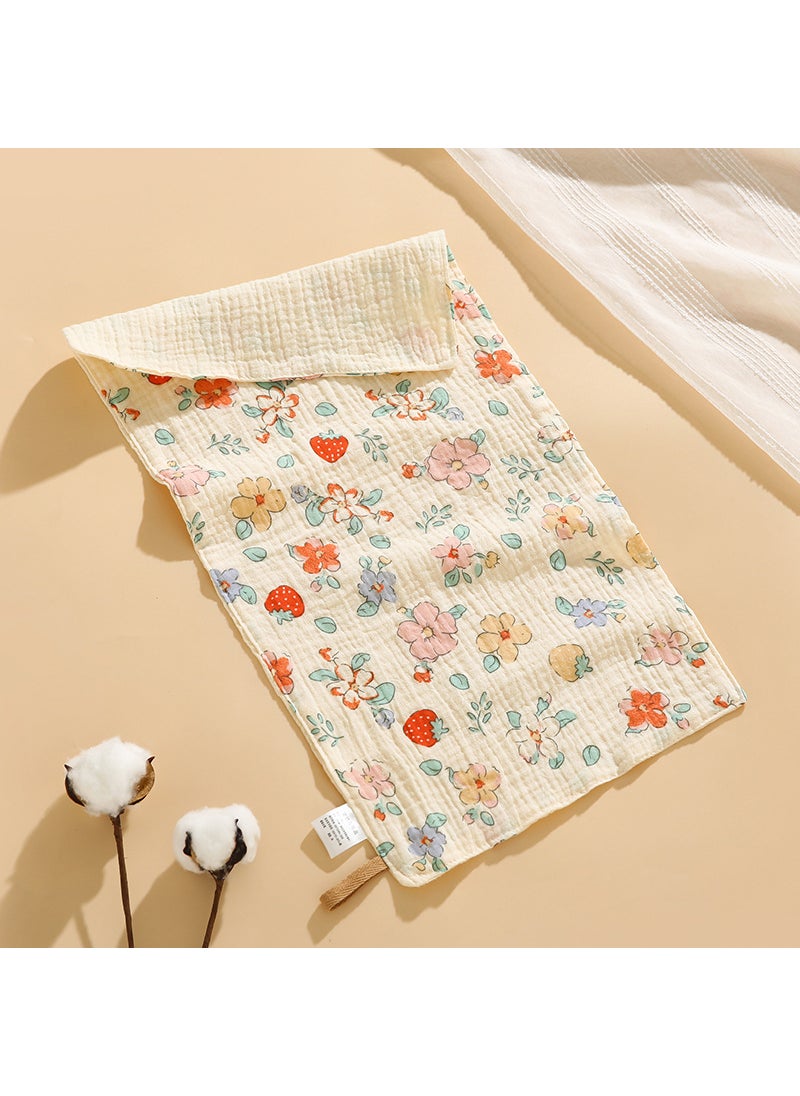 Kids Cotton Face Towels Nursery Hanging Baby Bath Bibs Small Floral Long Scarf