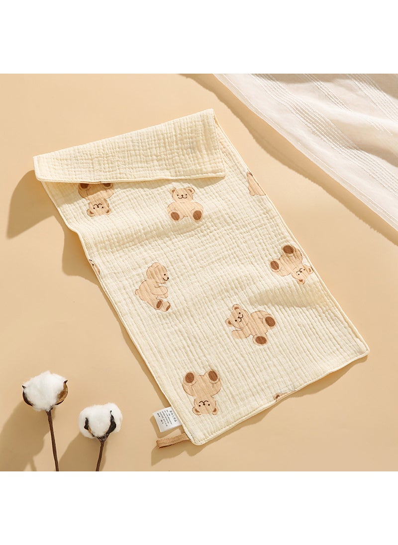 Kids Cotton Face Towels Nursery Hanging Baby Bath Bibs Long hug bear towel