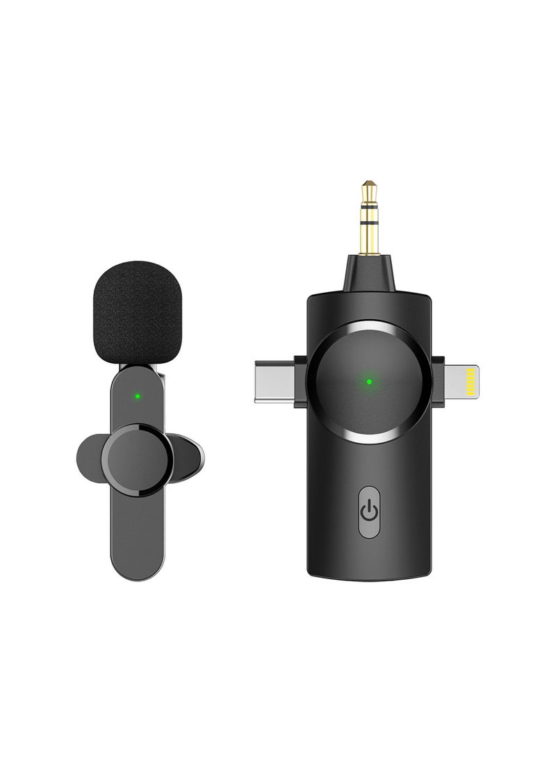 Treasure All Things Clip-on Microphone Wireless Microphone Short Video Live Broadcast Equipment Digital Accessories Wholesale AP031 one drag one