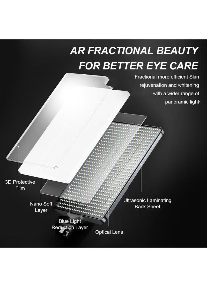 11 Inch LED Video Fill Light Kit, 2800-5600K 3 Colors Dimmable Photography Light with Desktop Stand for Video Photography