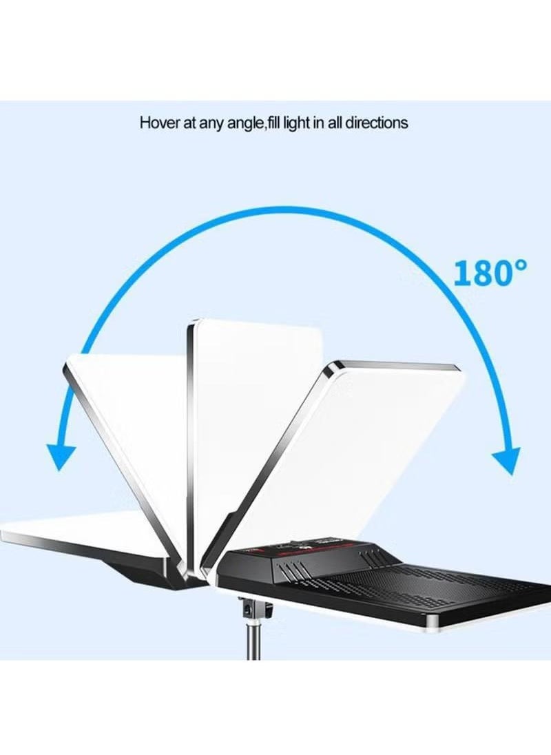 11 Inch LED Video Fill Light Kit, 2800-5600K 3 Colors Dimmable Photography Light with Desktop Stand for Video Photography