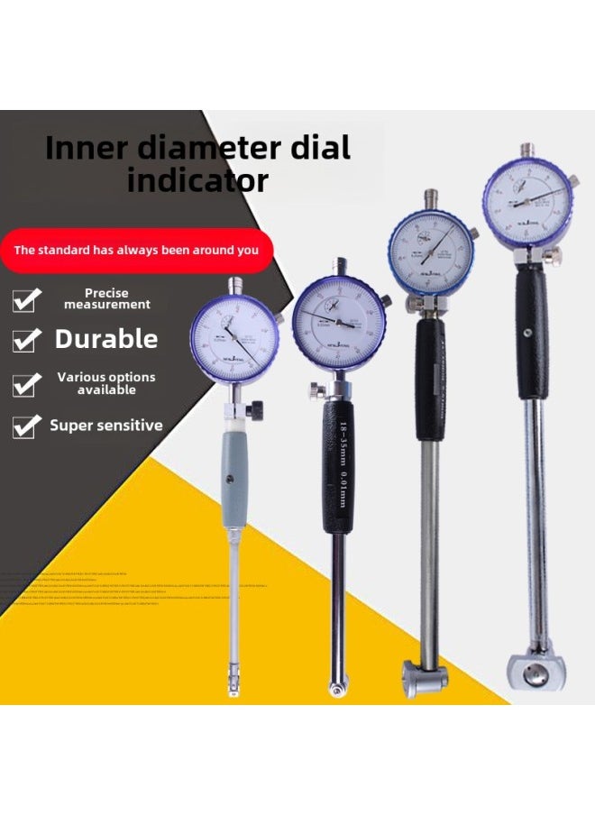 9YW Inner Diameter Dial Gauge Inner Diameter Gauge 18-35 High Precision Cylinder Gauge Rod 50-160 Inner Hole Cylinder Gauge Measurement-Color:35-50MM