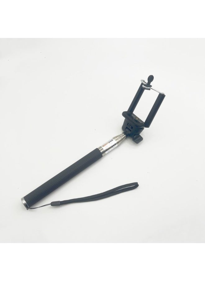 Section Slot Selfie Stick Selfie Stick Sports Camera Tube Telescopic Rod Gopro Selfie Stick 7 Manufacturers Stainless Steel Extension Rod-Color:Selfie Stick + Adapter