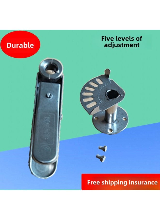 304 Stainless Steel Air Valve Handle Actuator Air Volume Manual Fan-shaped Square Seat Valve Pressure Nozzle Disc Regulating Valve Switch-Color:Galvanized Handle + Square Base