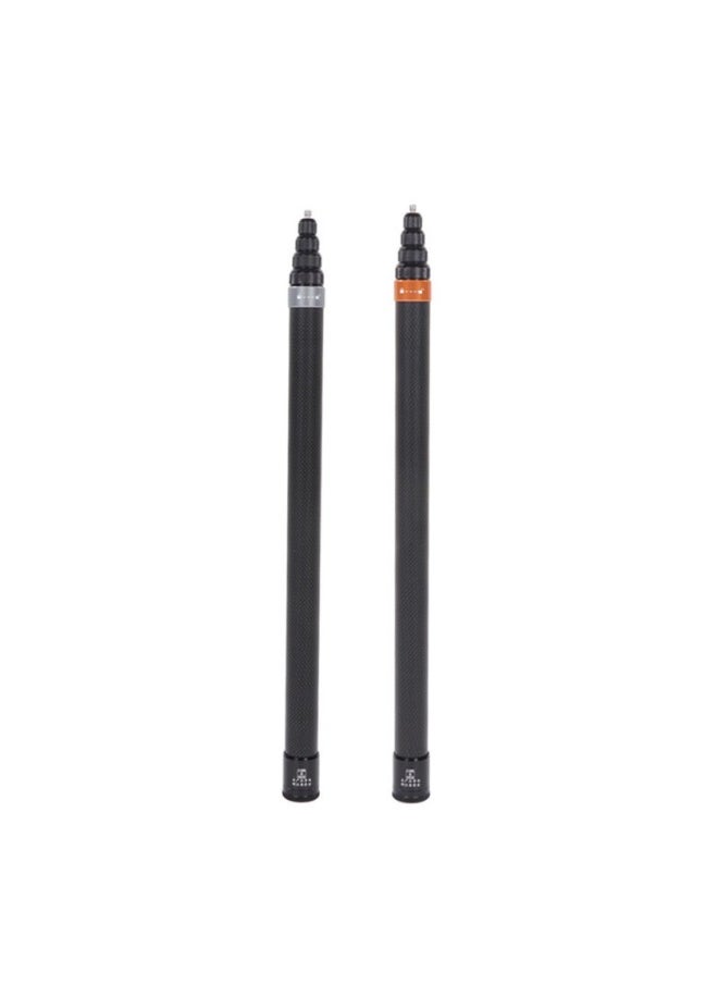 Suitable For 360insta X34 Extended Selfie Stick Xiaomi Dajiang Sports Panoramic Camera Carbon Fiber Extension Rod-Color:3.7m X